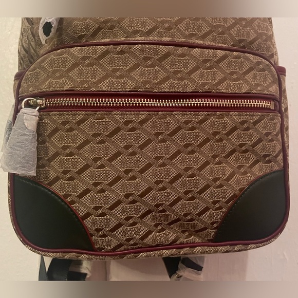 MZ Wallace Crosby Backpack Ivy Logo Jacquard.Size S - Picture 9 of 14